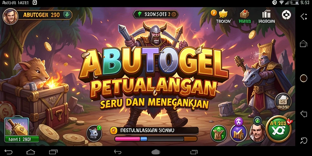 Tampilan menawan dari gameplay ABUTOGEL dalam petualangan penuh warna.