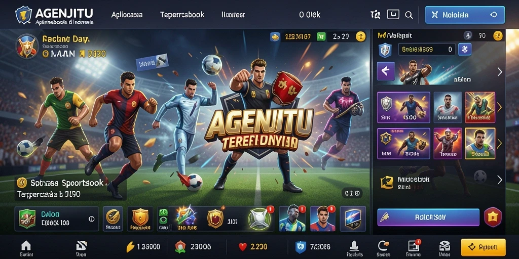 Screenshot AGENJITU menampilkan gameplay taruhan olahraga yang menarik.