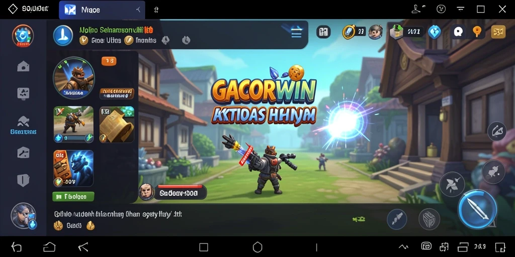 Tampilan antarmuka utama GACORWIN dengan fitur yang intuitif.