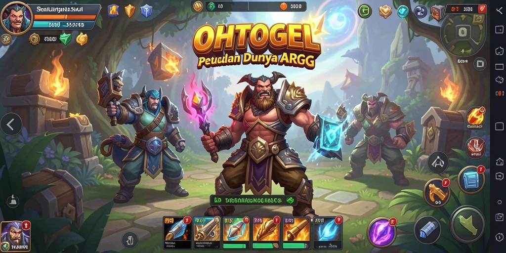 Tampilan gameplay seru dalam OHTOGEL yang penuh aksi ARPG.