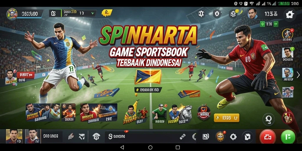 Tampilan antarmuka SPINHARTA yang menarik dan mudah digunakan.